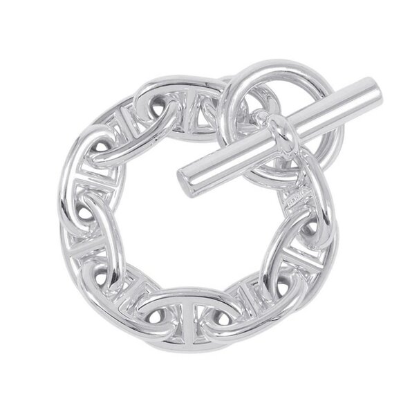 HERMES Chaine d'Ancre Bracelet 9 frames Size TGM - Picture 3 of 12
